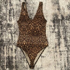 (M) Leopard Top Bodysuit